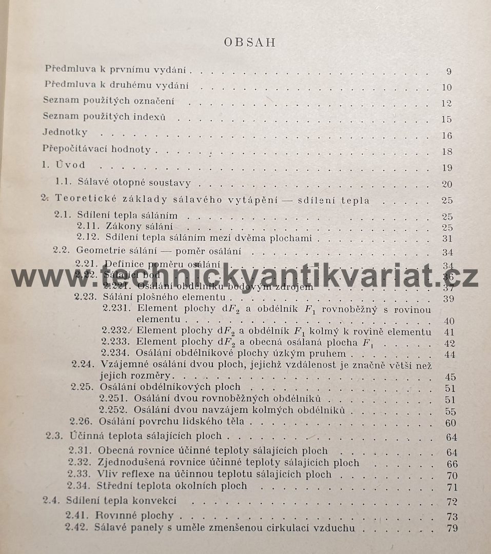 Sálavé vytápění - Jaromír Cihelka (1961)
