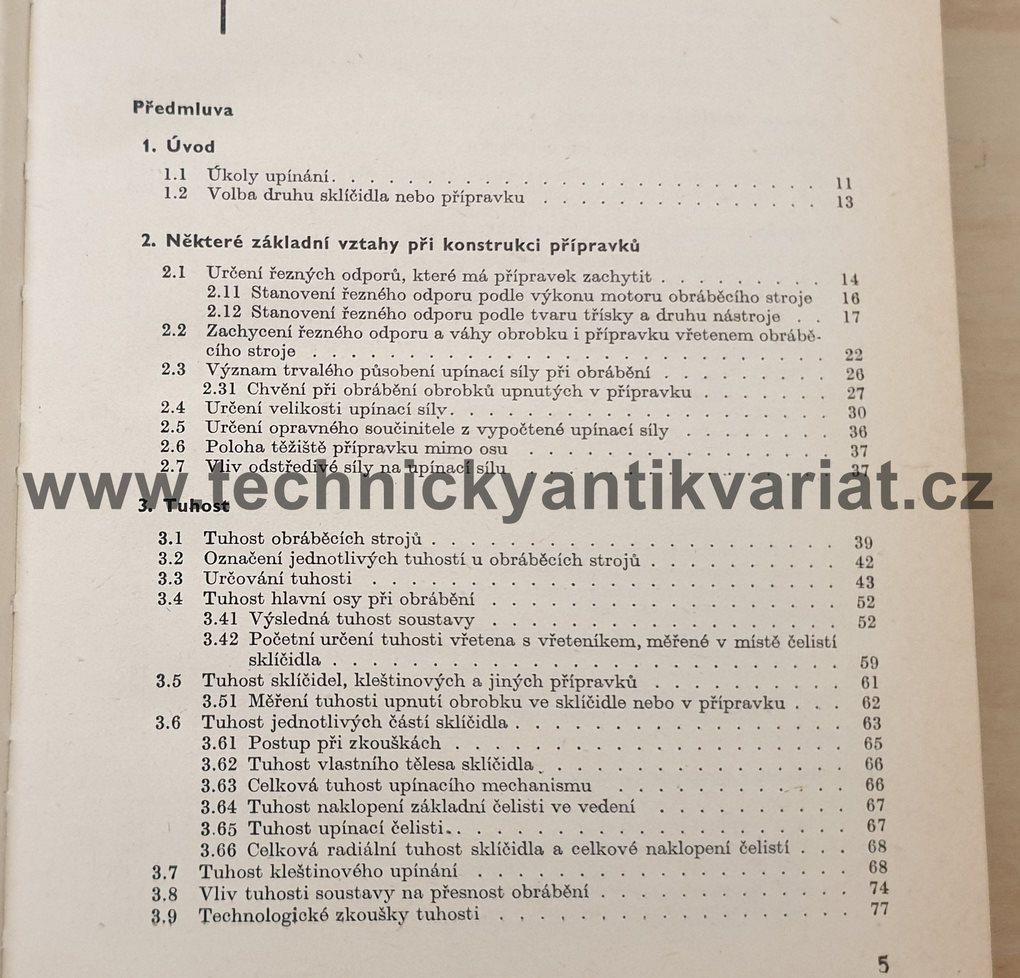 Výpočet a konstrukce silově ovládaných sklíčidel - Alois Stejskal (1964)