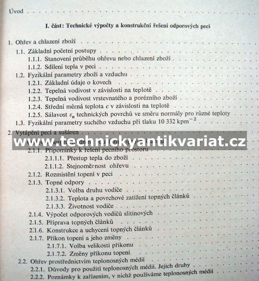 Elektrické odporové pece a sušárny - Dolejší, Tomek (1967)
