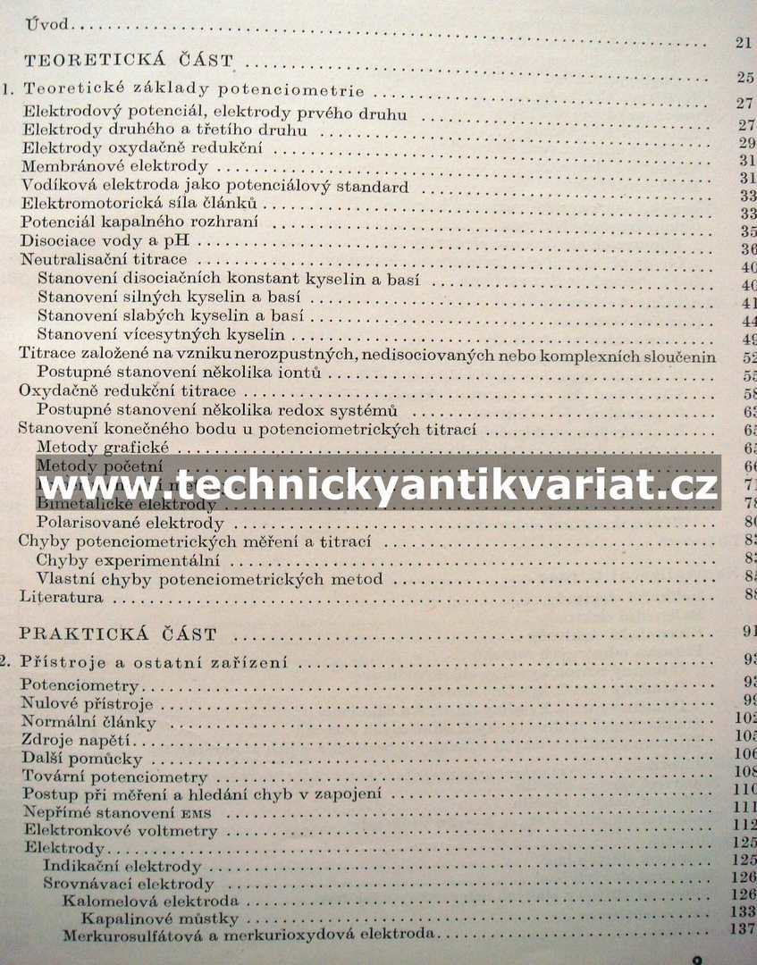 Potenciometrie - Jaroslav Čihálík (1961)