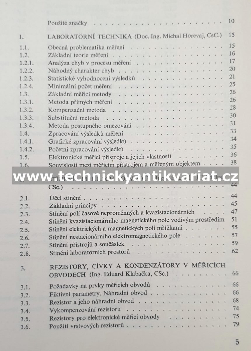 Elektronická měření - Josef Eichler (1977)