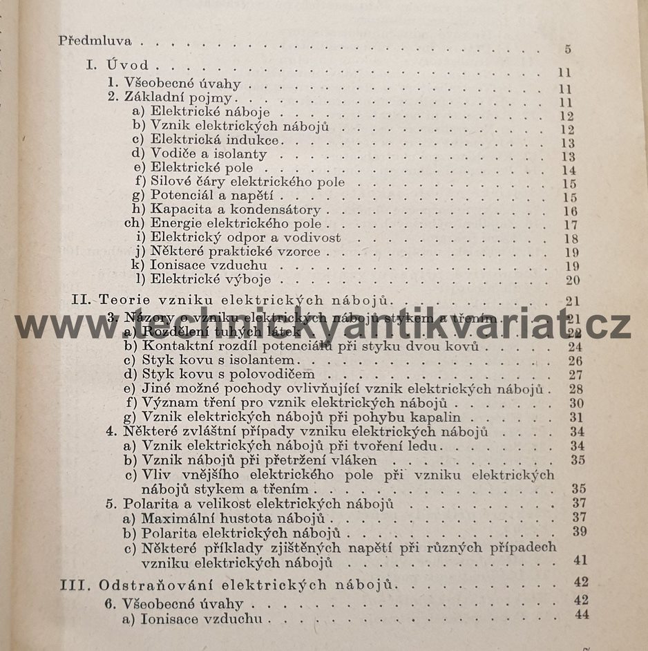 Statická elektřina v průmyslu - Šimorda, Staroba (1959)