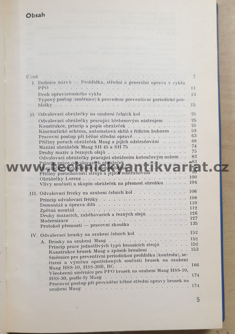 Údržba a opravy ozubárenských strojů - Václav Klepal (1968)