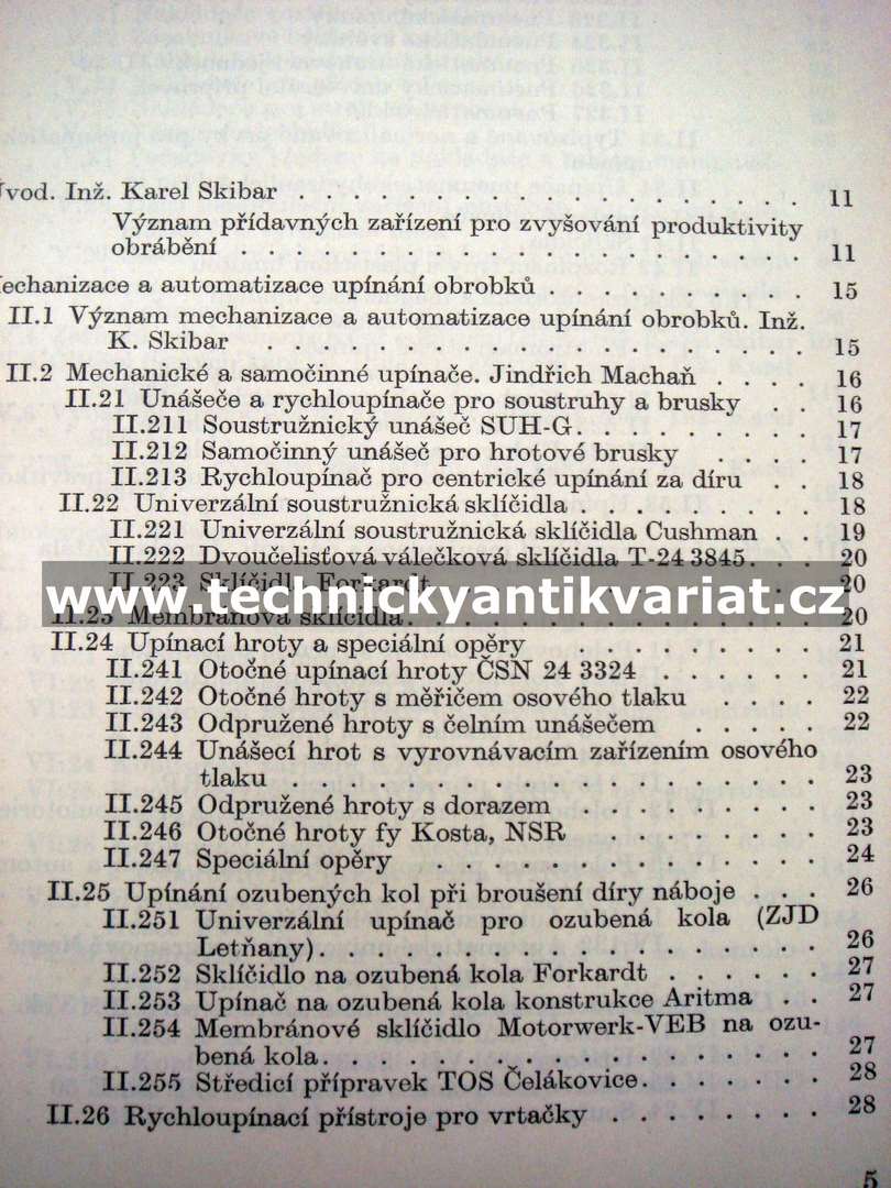 Přídavná zařízení obráběcích strojů - Karel Skibar (1966)