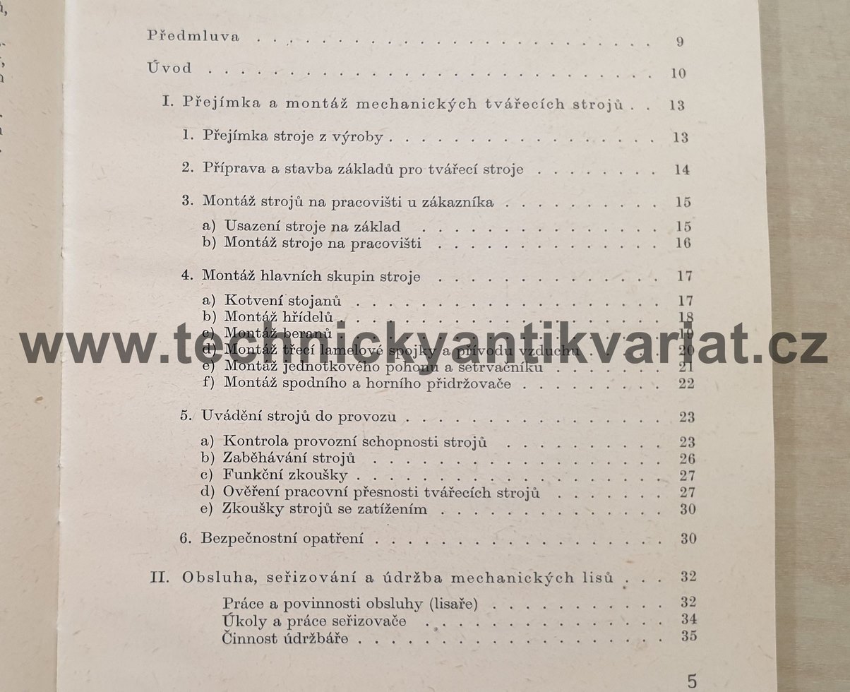 Údržba a opravy mechanických lisů -  Rudolf Hošel  (1966)