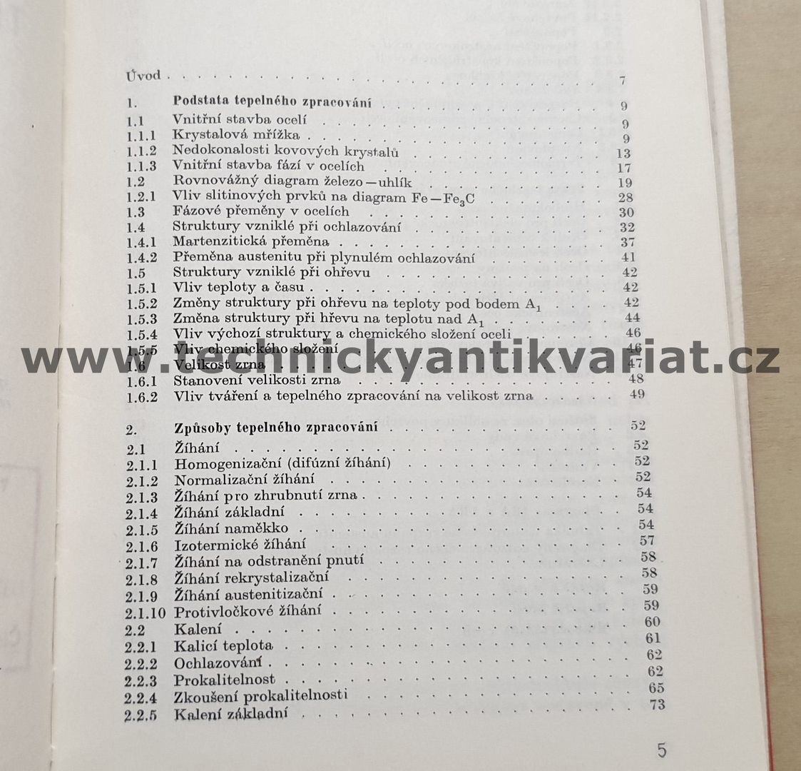 Tepelné zpracování oceli - J. Jech (1969)