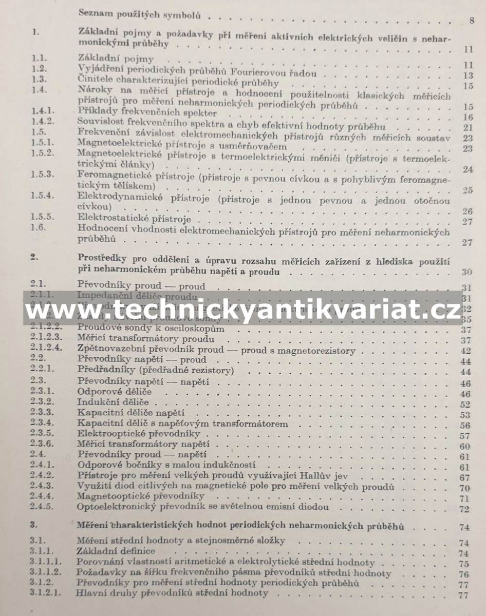 Měření aktivních elektrických veličin s neharmonickými průběhy - Ďaďo, Sedláček (1978)