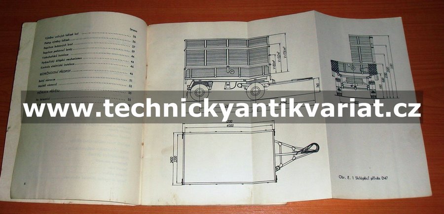 Sklápěcí přívěs D 47