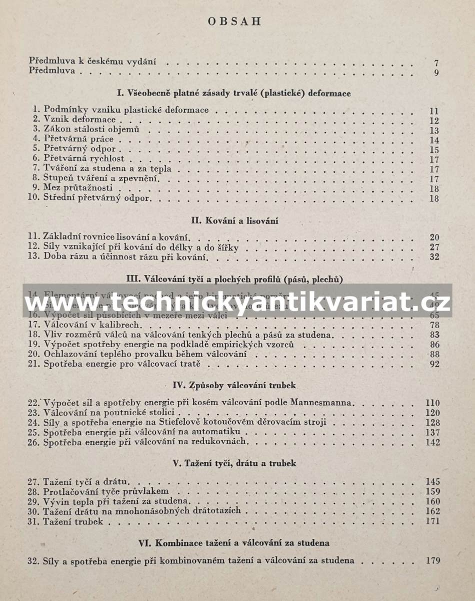 Výpočet sil a spotřeby energie při tváření kovů - Alexander Geleji (1955)