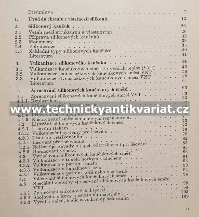 Silikonový kaučuk - Miroslav Schatz (1971)