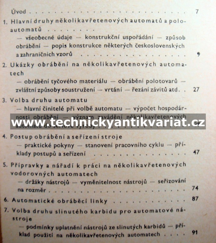 Několikavřetenové soustružnické automaty