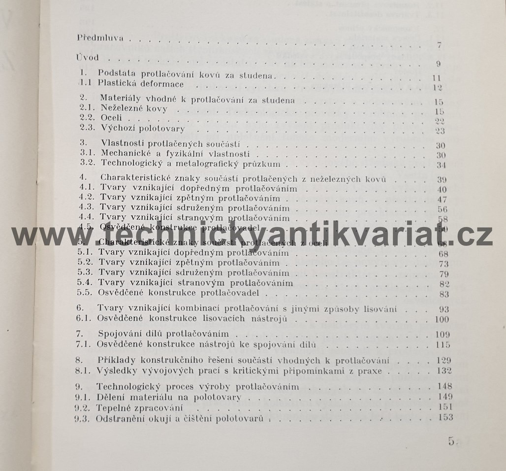 Konstruování součástí vhodných k protlačování za studena - Hemr (1968)