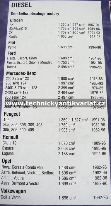 DIESEL Vznětové motory údržba a servis