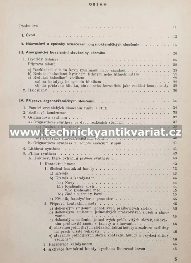 Silikony - Bažant, Chvalovský, Rathouský (1954)