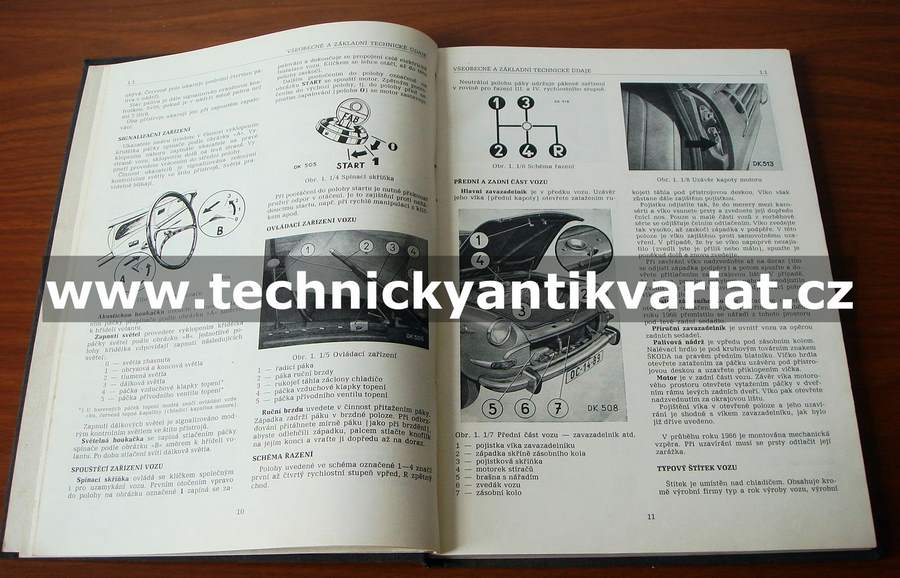 Škoda 1000MB - dílenská příručka (1966)