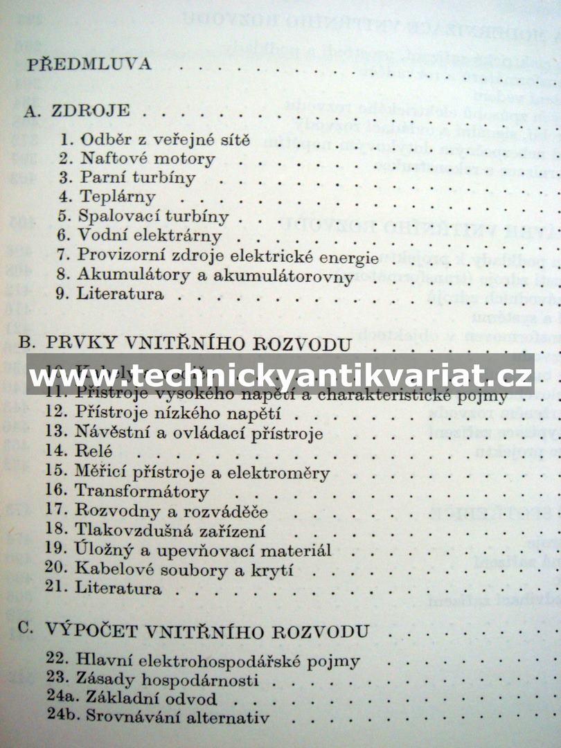 Elektrotechnika XVIII Vnitřní elektrické rozvody - Šenk, List (1968)