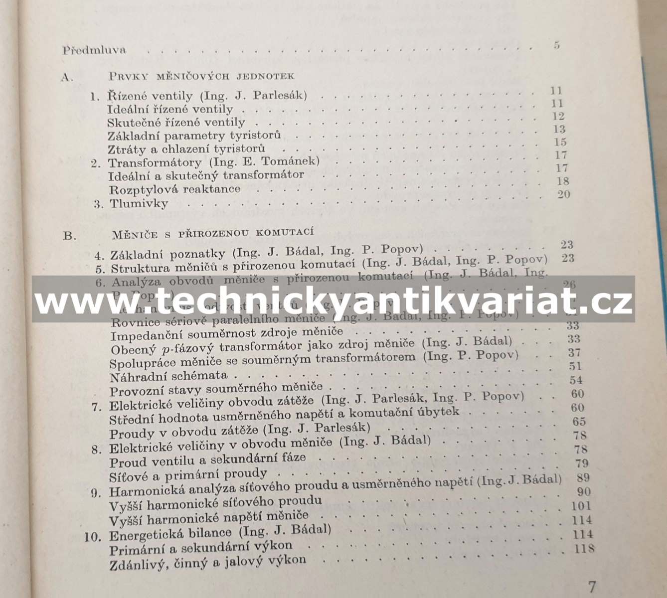 Elektrické pohony s tyristory - Bádal, Parlesák, Popov, Tománek (1970)