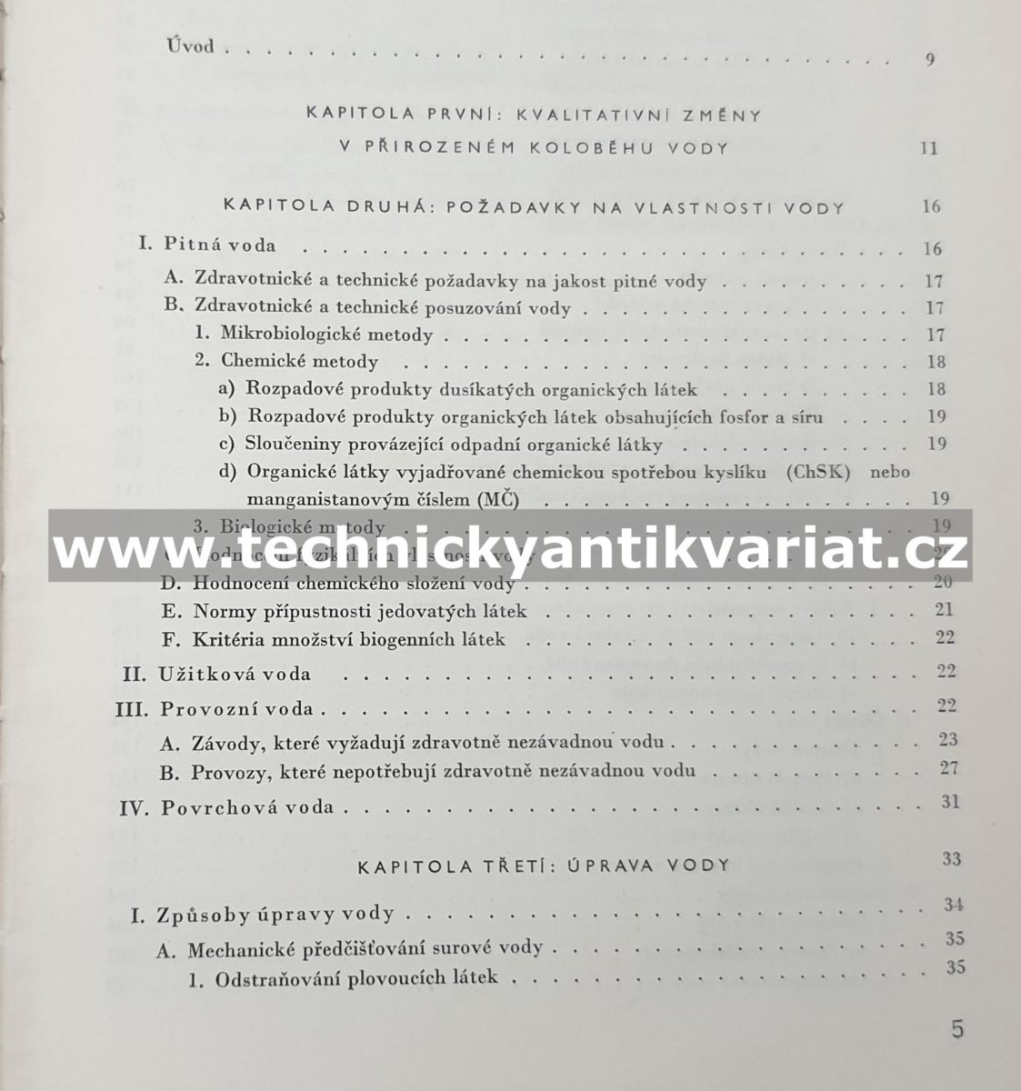 Vodárenství IV. úprava vody - Jaroslav Roth (1962)