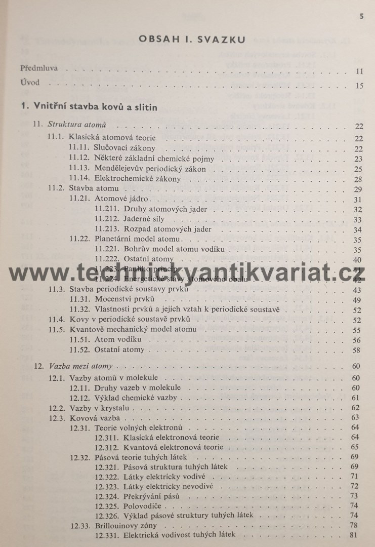 Nauka o materiálu I.1.svazek - obecná nauka o kovech - Jeníček, Ryš, Cenek, Hrbek (1966)