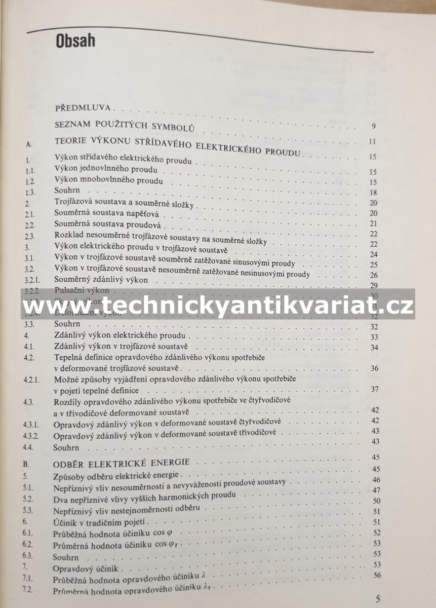 Měření, hodnocení a kvalita odběru elektrické energie v provozu tyristorových zařízení - Richard Drechsler (1982)