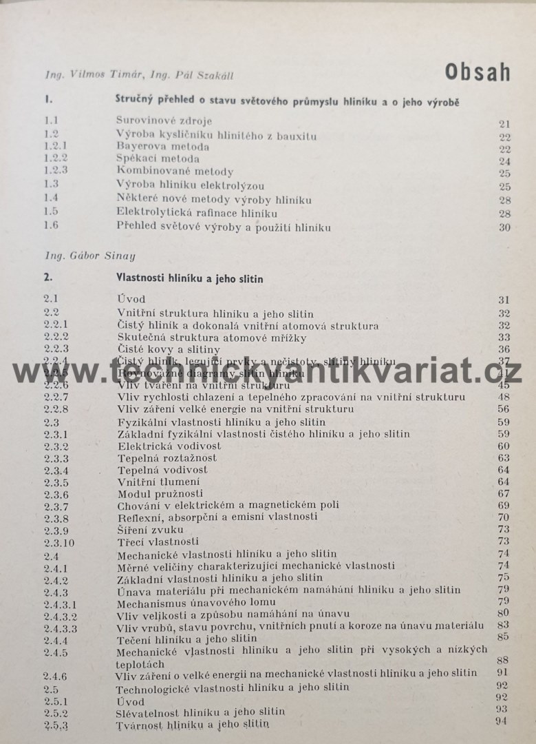 Příručka o hliníku - kolektiv autorů (1969)