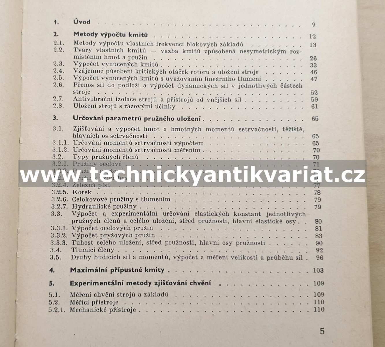 Pružné ukládání strojů - Půst, Lada (1965)