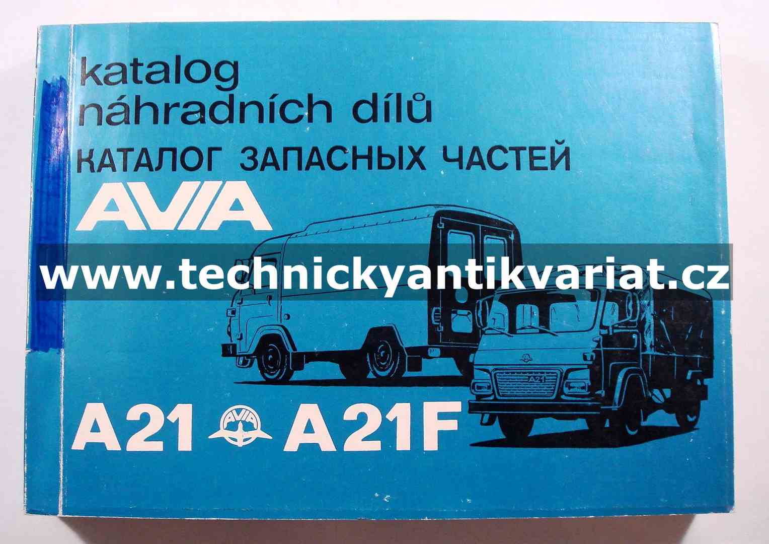 Avia A21, A21F - Katalog náhradních dílů (1987)