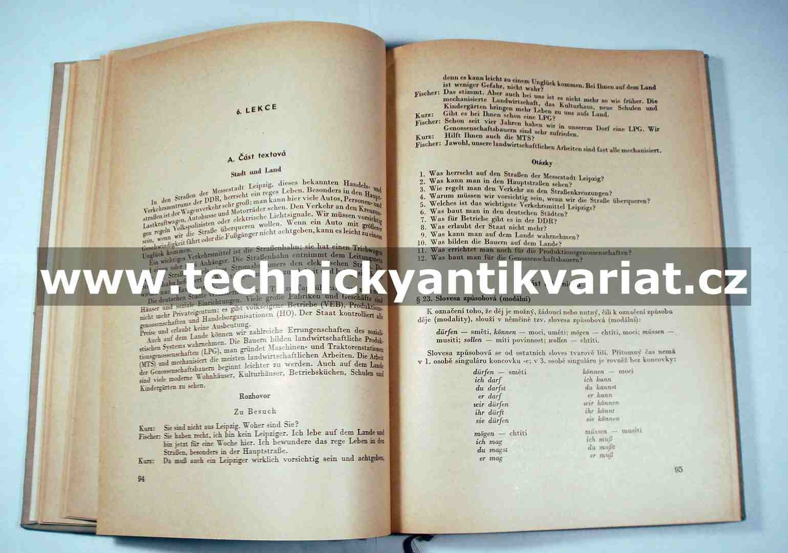Učebnice němčiny pro vysoké školy technického směru - Jaroslava Čermáková (1961)