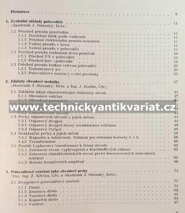 Polovodičová technika I. - Stránský (1973)