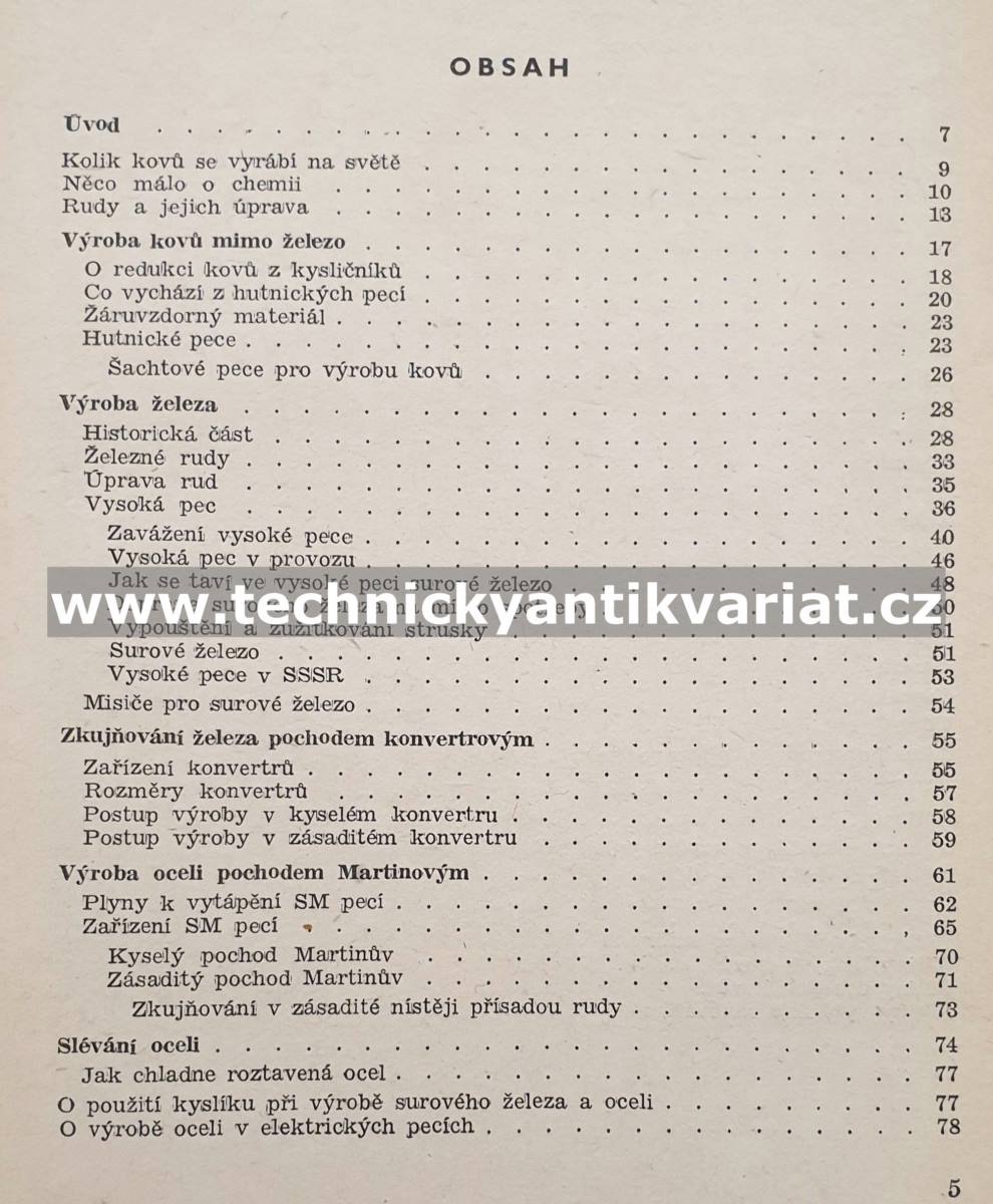 Kovy a slitiny - Otakar Quadrat (1955)