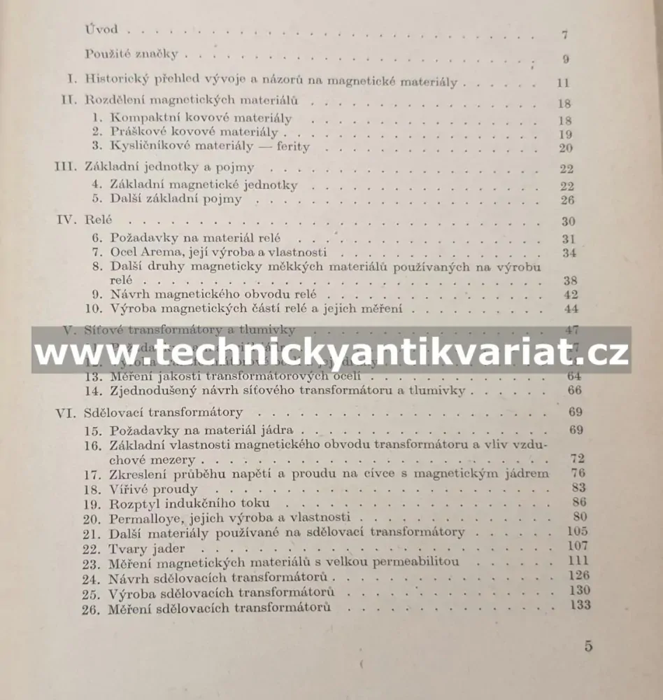 Magnetický měkké materiály ve sdělovací technice - Faktor, Hroudný, Starý, Tischer (1961)