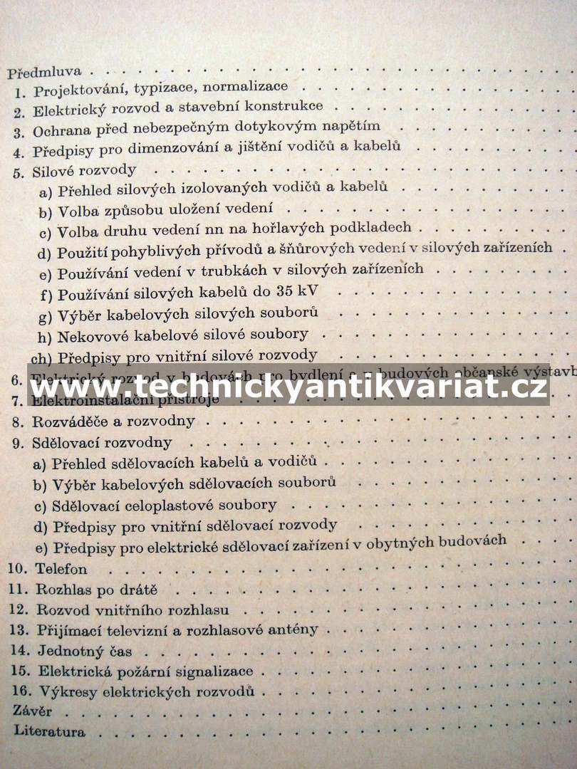Instalace silnoproudých a sdělovacích vnitřních rozvodů