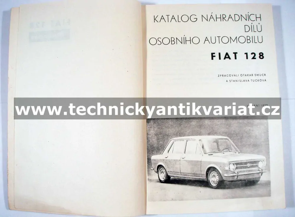 Fiat 128 - Katalog náhradních dílů (1975)
