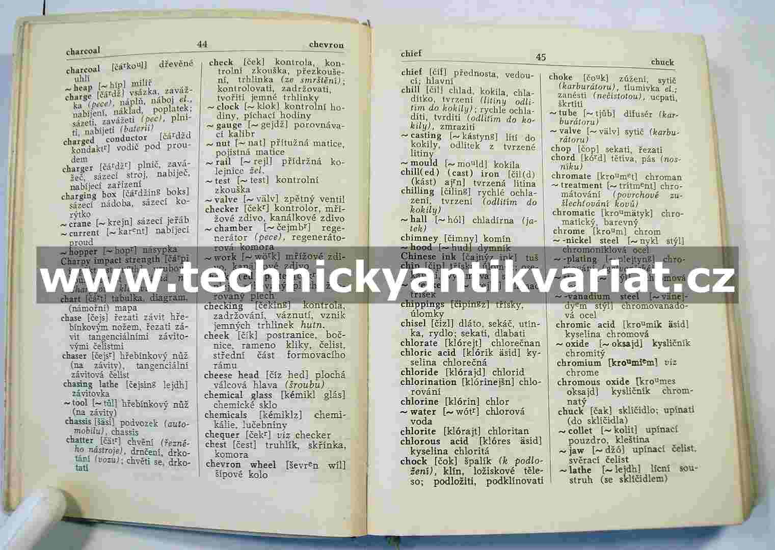 Kapesní anglicko-český a česko-anglický technický slovník