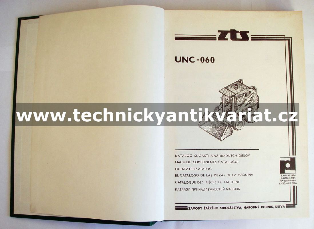 UNC 060 - Katalog součástí a náhradních dielov (1984)