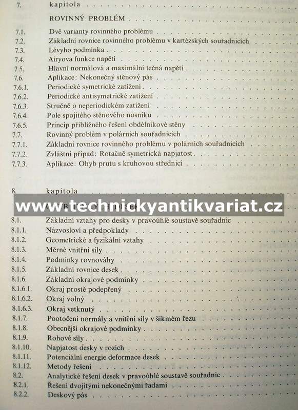 Teorie pružnosti a plasticity II - Servít, Drahonovský, Šejnoha, Kufner (1984)