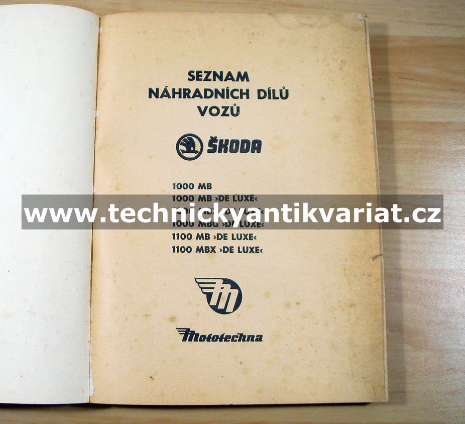 Škoda 1000MB,1000MBG, 1000MBX, 1100MB, 1100MBX