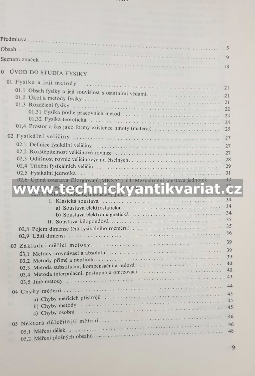 Základy fysiky I. - Klimeš, Pachner, Říman, Sedláček, Tichý (1962)