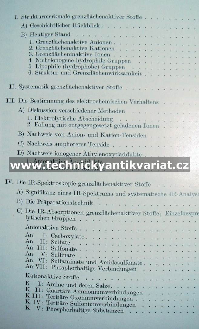 Analyse der Tensider
