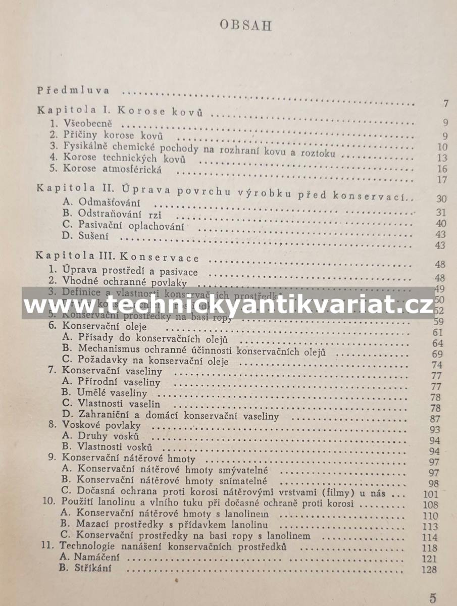 Konservování kovových výrobků - Růžička, Svoboda (1959)