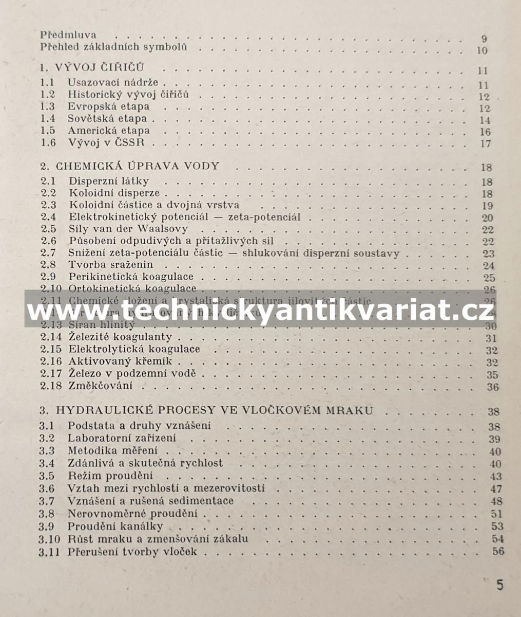 Úprava vody vločkovým mrakem - Tesařík, Mičán (1964)