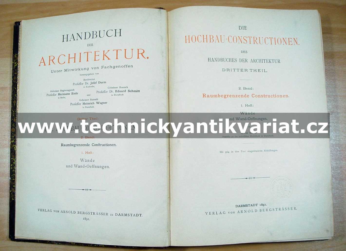 Handbuch der Architektur, 2.Band, 1.Helf