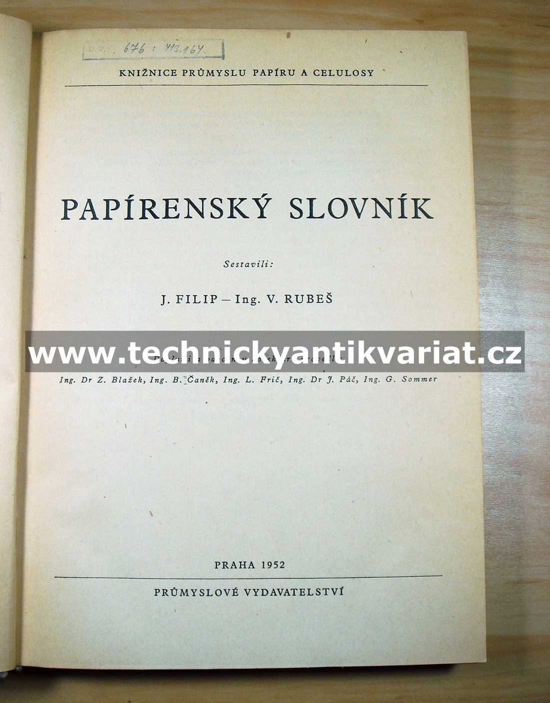 Papírenský slovník