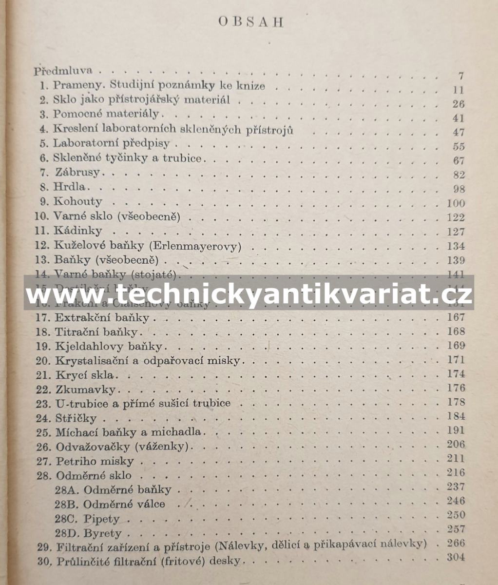 Laboratorní sklo I,II. - Volf, Beran (1958, 1960)