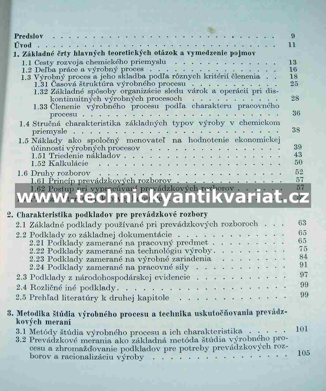 Prevádzkové rozbory v chemických výrobách