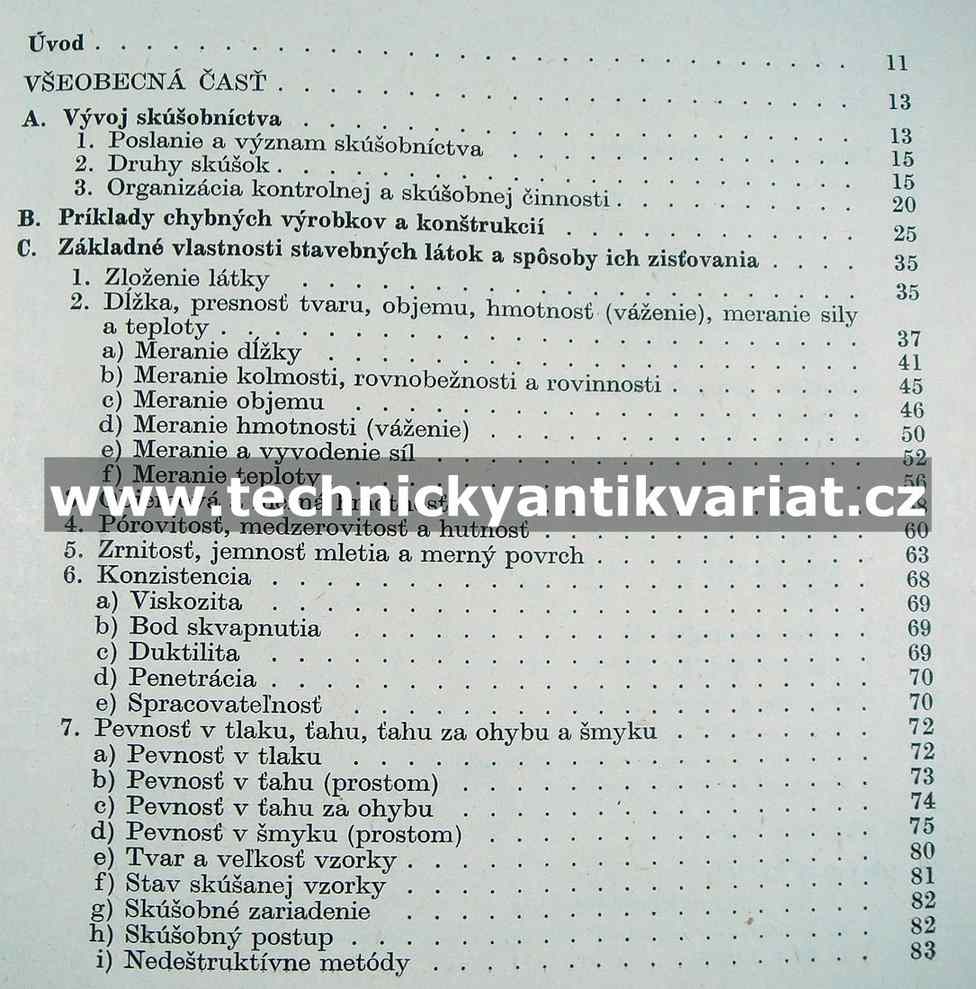 Skúšky stavebných látok a dielcov