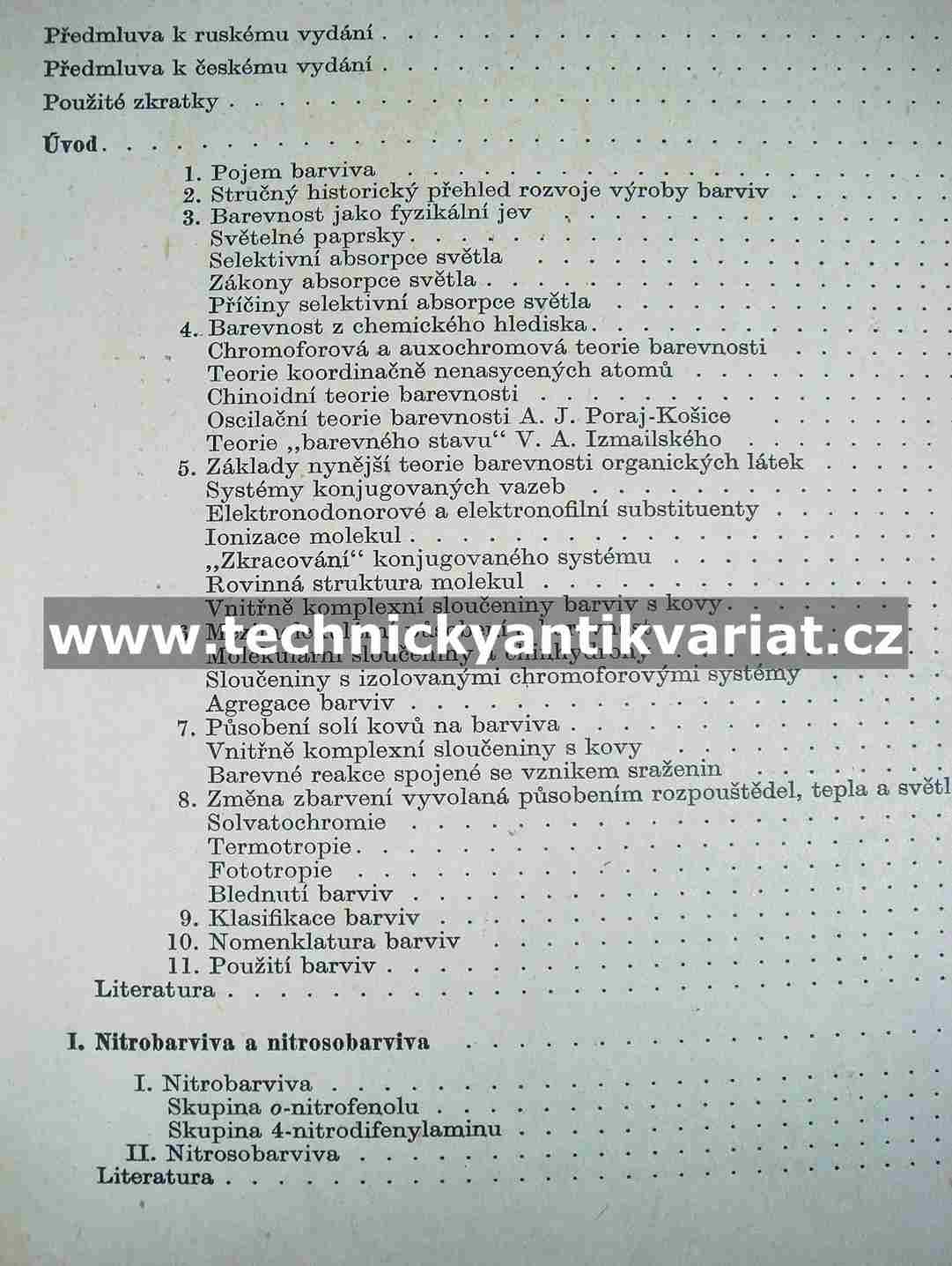 Chemie barviv