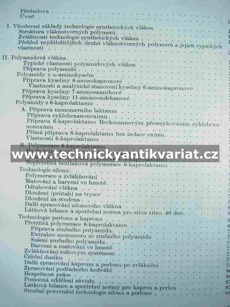 Technologie synthetických vláken - Artur Stoy (1957)
