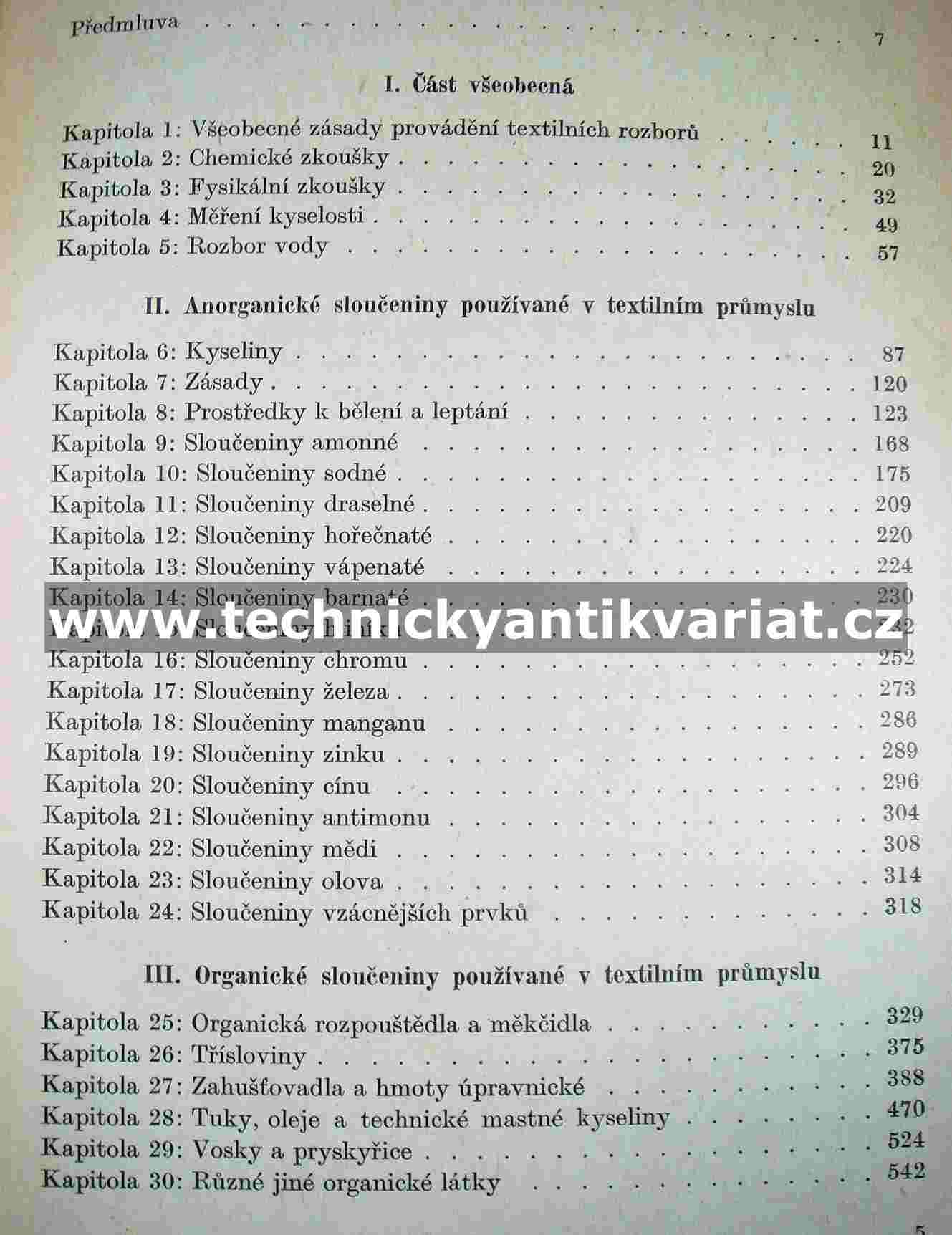 Chemicko-technologické textilní rozbory