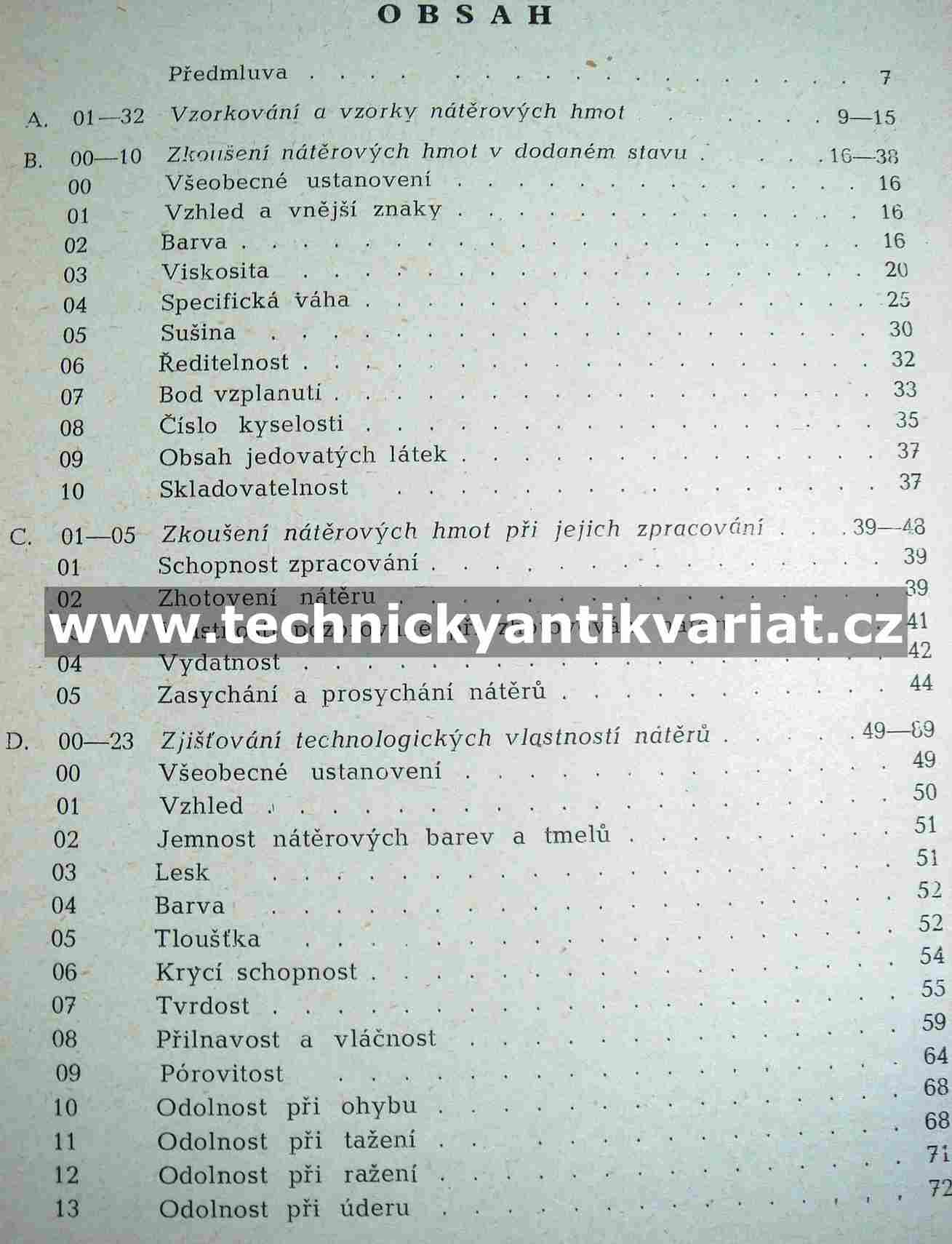 Prozatimní předpisy pro zkoušení nátěrových hmot